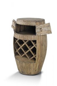 Giant Teak Wine Barrel Rack - Woodify