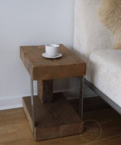 Modern Rustic End Table - 1 - Woodify