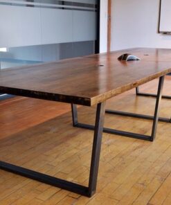 Straight Edge Wooden Boardroom Table - 1 - Woodify