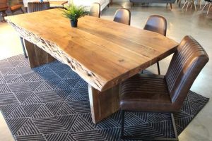 Acacia Live Edge Kitchen Table - Woodify