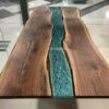Epoxy River Live Edge Dining Tables - Woodify 1
