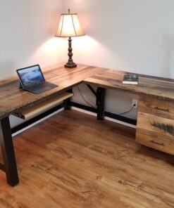 Reclaimed Wood Office Desk, Barnwood Computer Desk, Rustic Desk - Woodify