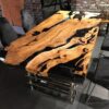 Olive Wood Clear Epoxy Dining Table - Woodify USA
