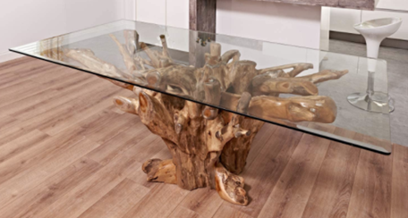 Teak Root Dining Table - 6 x 3. -Woodify USA